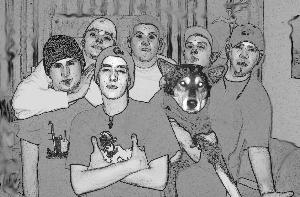 L to r, Tuck, 2-B, BJ, Child, Dylan, Demi