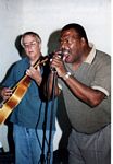 Photo of Pen Bogert, guitar, Billy Bird, vocals, 10th Street Blues Band, June 10, 2006 