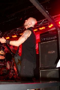 CJ Pierce of Drowning Pool. Photo by Eddy Burke