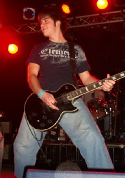 Todd Angus, 17-year-old guitarist for Holbrook. Photo by Eddy Burke