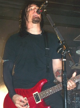 Clint Lowrey of Sevendust. Photo by Eddy Burke
